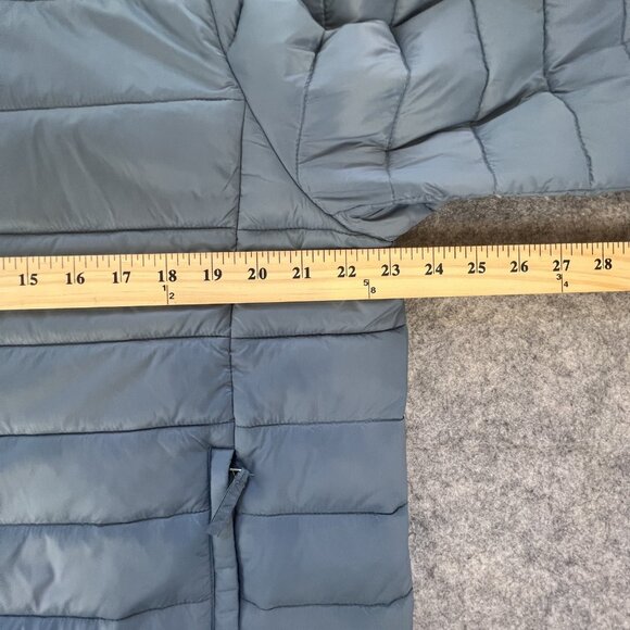 Essentials Mens LRG Jacket Blue Quilted Puffer Full Zip Lightweight Coat - Picture 5 of 11